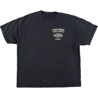 ハーレーダビッドソン(Harley Davidson)の古着 ハーレーダビッドソン Harley-Davidson  バックプリント モーターサイクル バイクTシャツ メンズXL /eaa440667(Tシャツ/カットソー(半袖/袖なし))