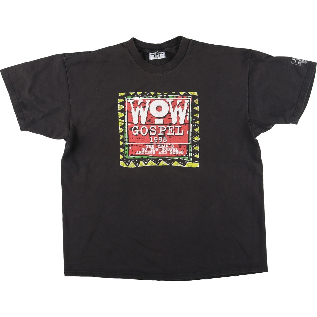 Lee(リー)の古着 90年代 リー Lee WOW GOSPEL1998 プリントTシャツ USA製 メンズXL ヴィンテージ /eaa440674 メンズのトップス(Tシャツ/カットソー(半袖/袖なし))の商品写真