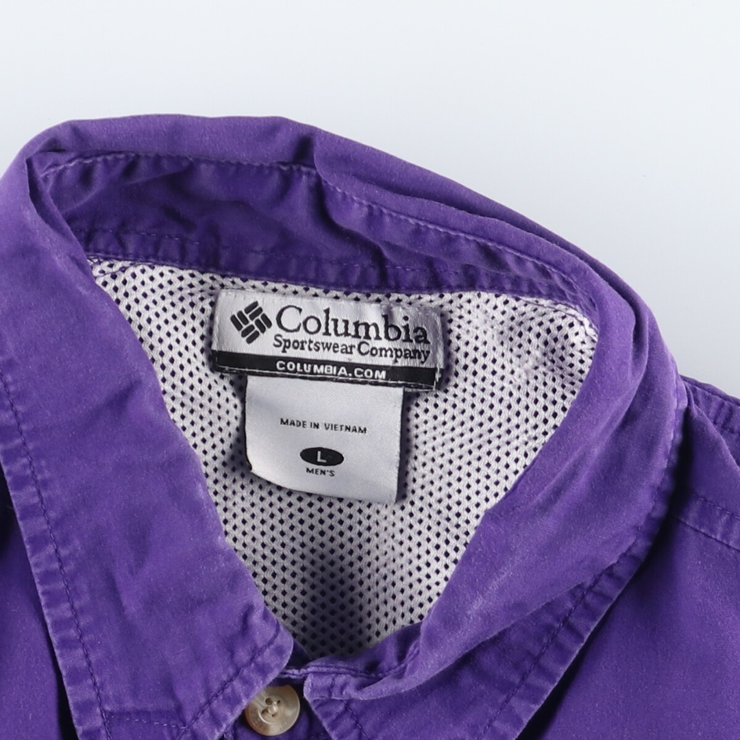 Columbia(コロンビア)の古着 00年代 コロンビア Columbia PFG カレッジ 半袖 フィッシングシャツ メンズL /eaa441224 メンズのトップス(シャツ)の商品写真