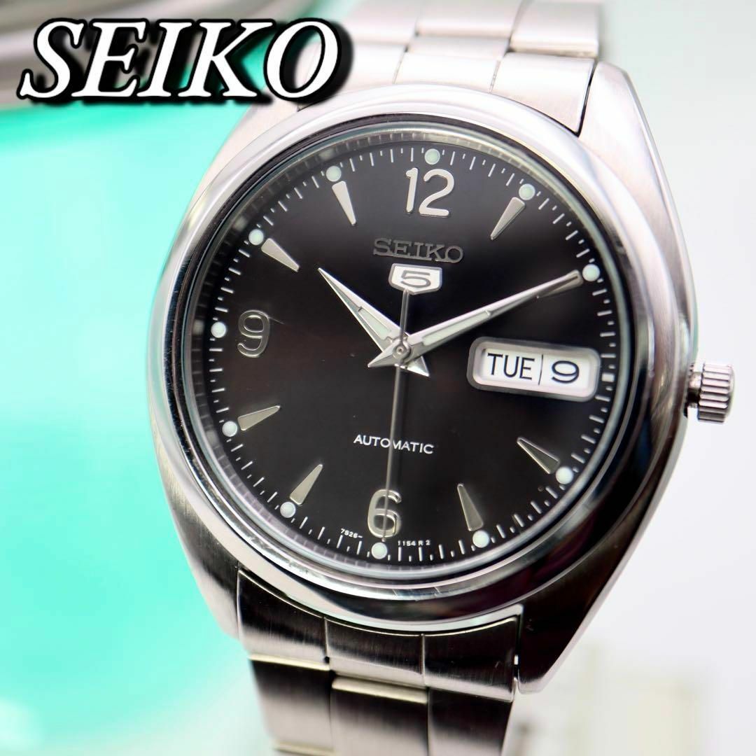 美品 SEIKO ファイブ デイト ラウンド 自動巻き メンズ腕時計 747 メンズの時計(腕時計(アナログ))の商品写真