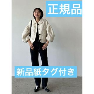 クラネ(CLANE)のクラネ正規品新品タグ付★MIX TWEED PUFF SLEEVE JACKET(テーラードジャケット)