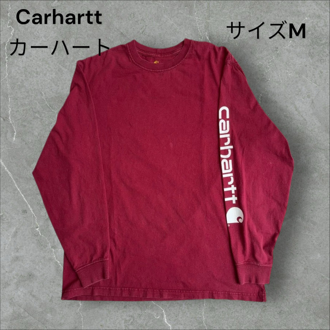 carhartt(カーハート)のCarhartt カーハート 長袖Tシャツ 左袖にロゴ サイズM メンズのトップス(Tシャツ/カットソー(七分/長袖))の商品写真