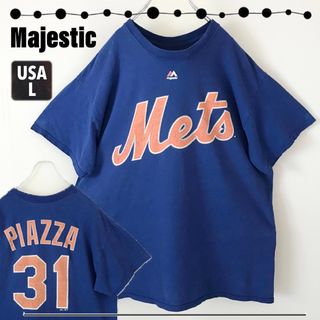 マジェスティック(Majestic)のMLBマジェスティック★マイクピアザ 31★ニューヨークメッツMets Tシャツ(Tシャツ/カットソー(半袖/袖なし))