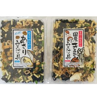 あさりの味噌汁の具ときのこ味噌汁の具のセット！(インスタント食品)