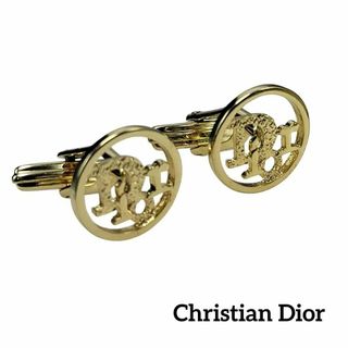 クリスチャンディオール(Christian Dior)のChristian Dior カフス トロッター 大ぶり サークル ゴールド(カフリンクス)