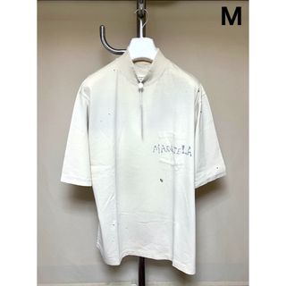 Maison Martin Margiela - 新品 M マルジェラ 24ss デストロイ加工モックネックTシャツ 6164