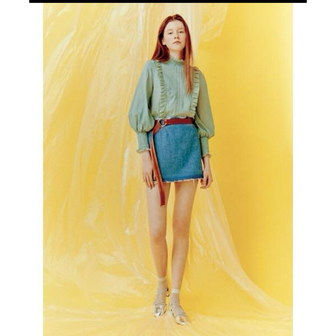 SNIDEL(スナイデル)のスナイデル　デニムスクエアミニスカート レディースのスカート(ミニスカート)の商品写真