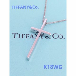 ティファニー(Tiffany & Co.)の【希少】TIFFANY ティファニー クロスネックレス ホワイトゴールド(ネックレス)