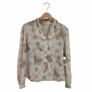 USED古着(ユーズドフルギ) 襟フリル 花柄シャツ レディース USED古着(ユーズドフルギ) 襟フリル 花柄シャツ レディース