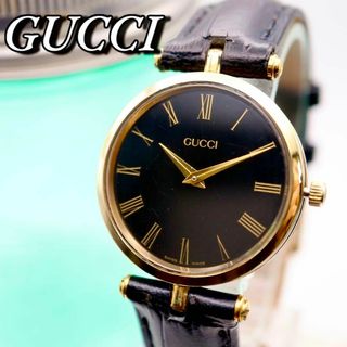 グッチ(Gucci)の美品 GUCCI ローマン ラウンド ゴールド クォーツ メンズ腕時計 748(腕時計(アナログ))