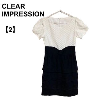 クリアインプレッション(CLEAR IMPRESSION)の【古着】レディース クリアインプレッション 半袖ワンピース ひざ丈ワンピース(ロングワンピース/マキシワンピース)