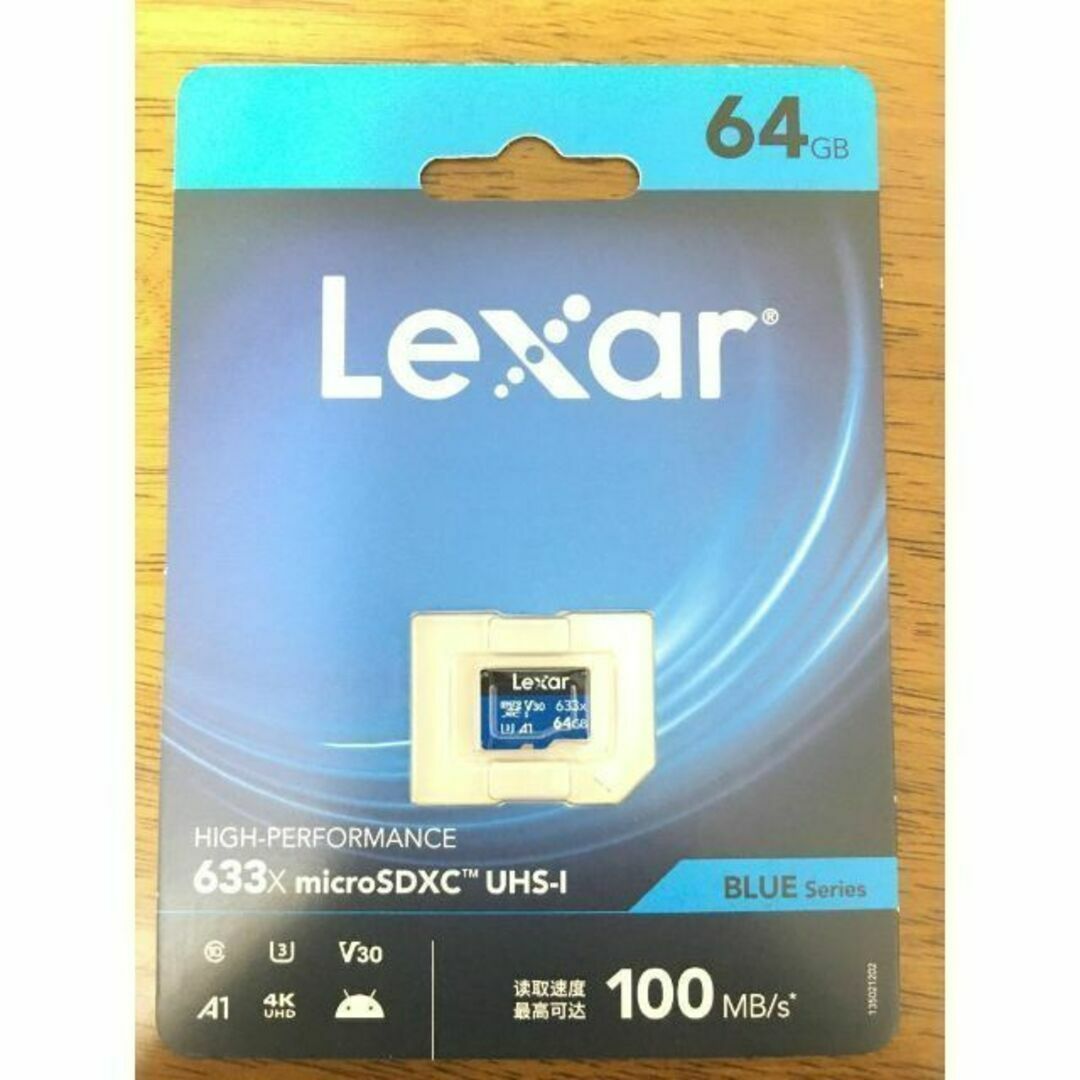 C050 特価 Lexar 64GB microSDカード BLUEシリーズ エンタメ/ホビーのゲームソフト/ゲーム機本体(家庭用ゲーム機本体)の商品写真