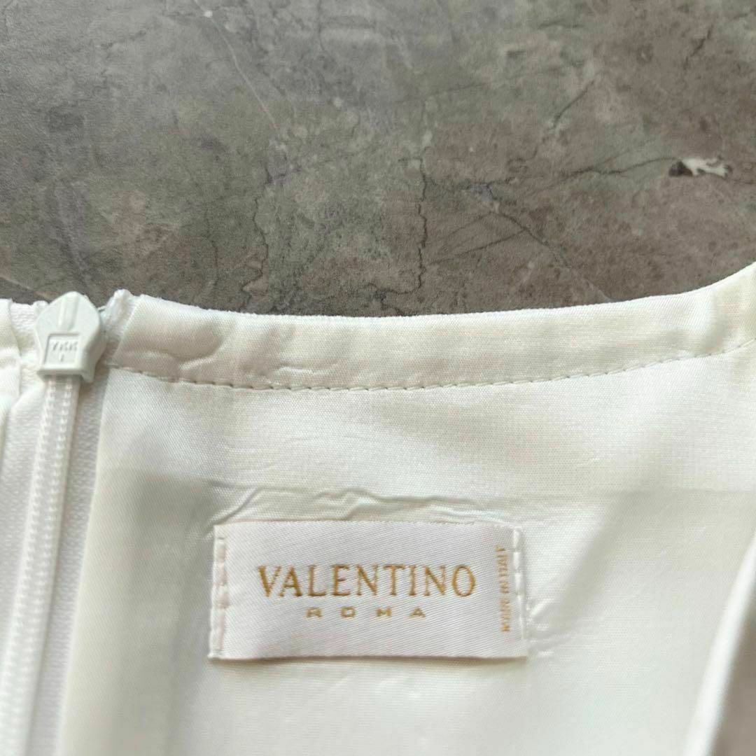 VALENTINO ROMA イタリア製 コットン ワンピース ノースリーブ レディースのワンピース(ひざ丈ワンピース)の商品写真