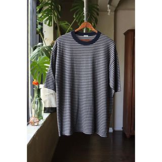 オーラリー(AURALEE)のA.PRESSEアプレッセ 24SS High GaugeボーダーニットTシャツ(Tシャツ/カットソー(半袖/袖なし))