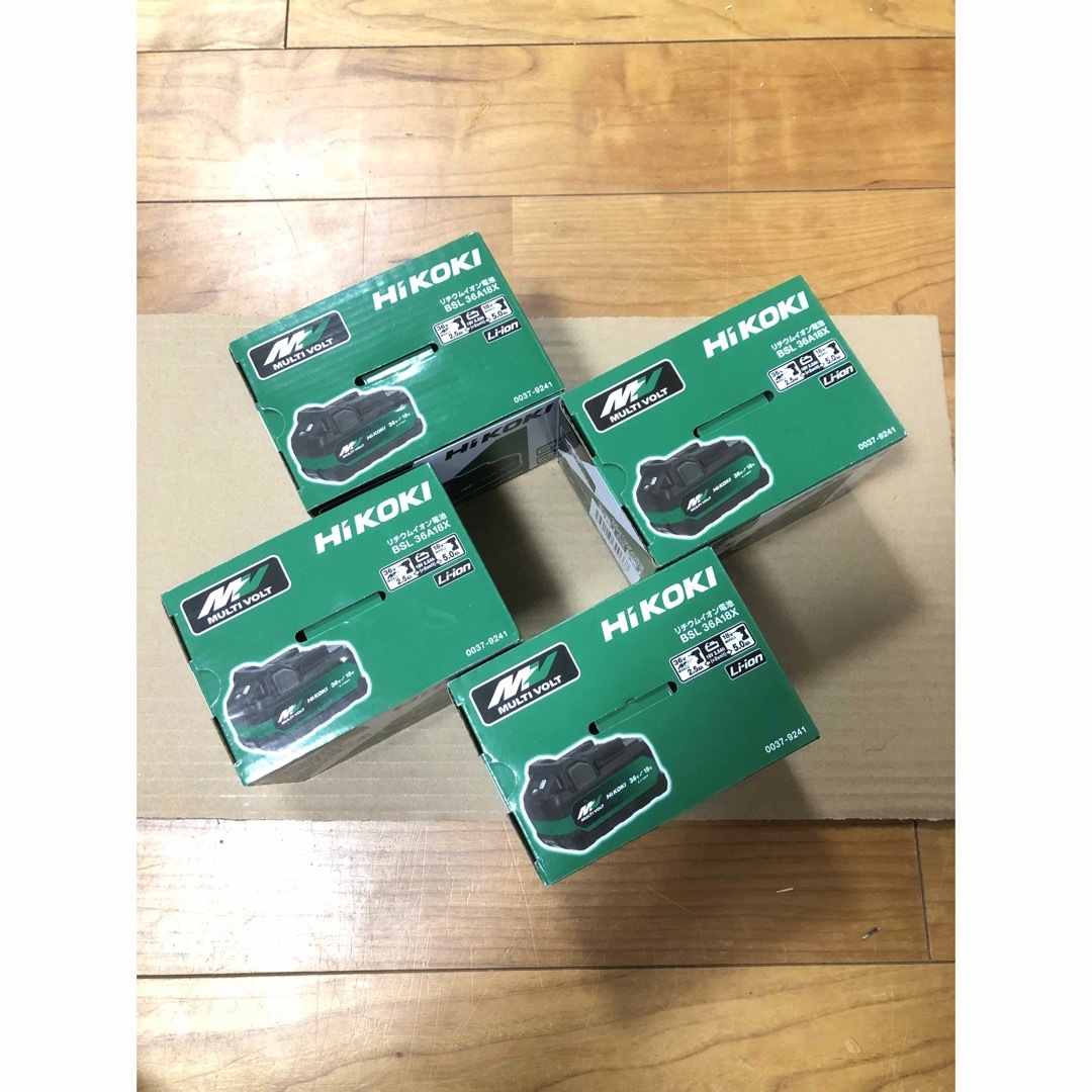 日立(ヒタチ)のハイコーキ HIKOKI マルチボルト蓄電池  BSL36A18X 新品4個 スポーツ/アウトドアの自転車(工具/メンテナンス)の商品写真
