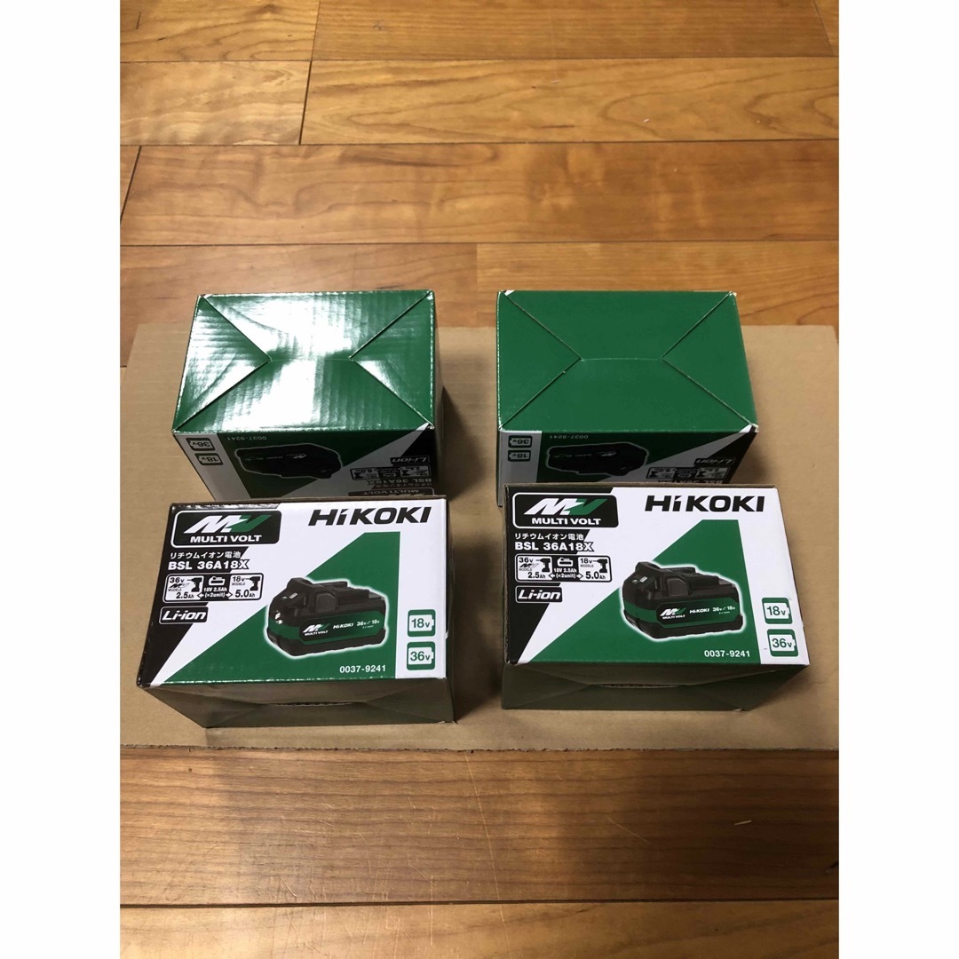 日立(ヒタチ)のハイコーキ HIKOKI マルチボルト蓄電池  BSL36A18X 新品4個 スポーツ/アウトドアの自転車(工具/メンテナンス)の商品写真