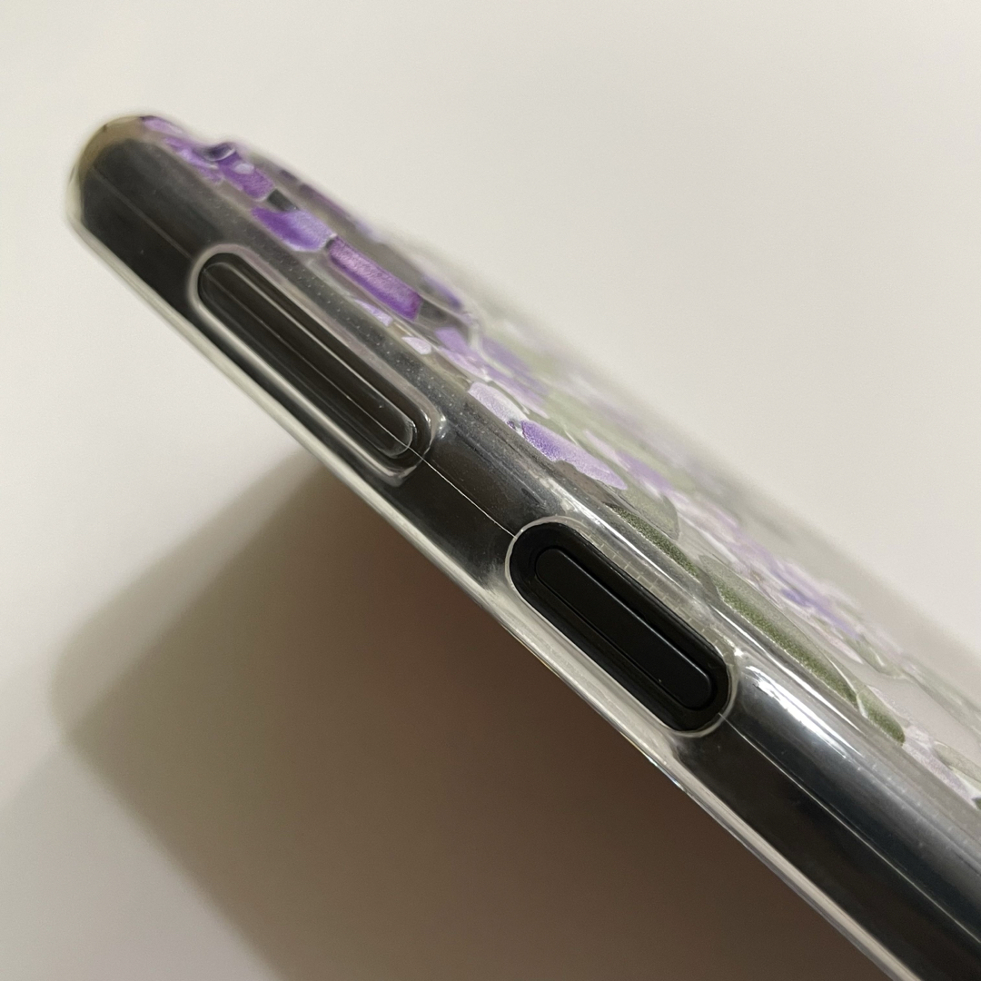 Galaxy A23 5G クリア 紫 花 ソフトケース カバー 透明 スマホ/家電/カメラのスマホアクセサリー(Androidケース)の商品写真