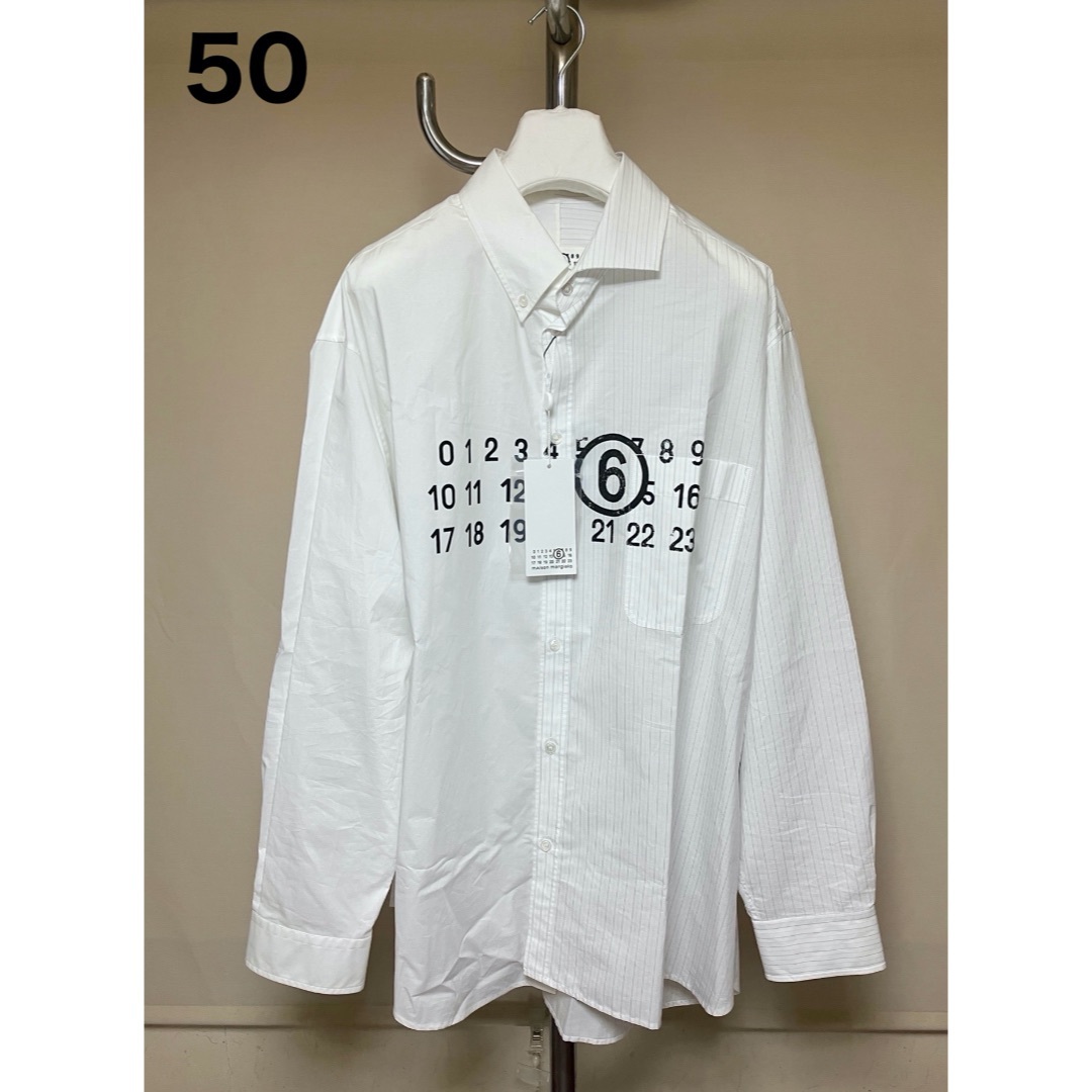 Maison Margiela（旧Maison Martin Margiela） - 新品 50 MM6 メゾン マルジェラ 24ss 再構築ロゴシャツ 6163