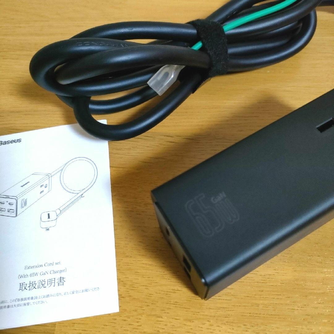 Baseus PD 充電器 65w USB 電源タップ スマホ/家電/カメラのスマートフォン/携帯電話(バッテリー/充電器)の商品写真