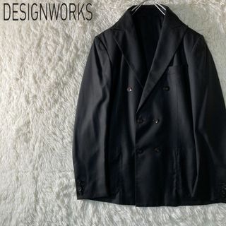 DESIGNWORKS - デザインワークス シルク混 ダブルテーラードジャケット 48 M