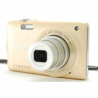 ニコン(Nikon)のスマホ転送OK ニコン Nikon COOLPIX S3300 スイートゴールド(コンパクトデジタルカメラ)