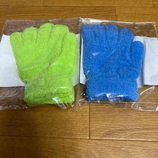 【お値打ち】簡単！お掃除手袋　2枚入り2色セット(その他)