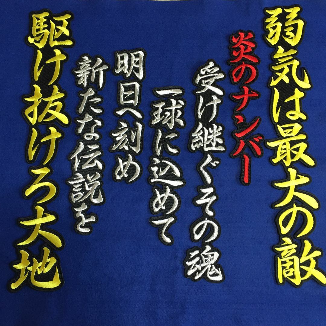 長文 応援歌　刺しゅう オーダーメイド ハンドメイドのハンドメイド その他(その他)の商品写真