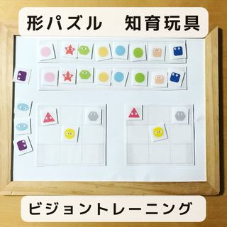 形パズル　ビジョントレーニング　知育玩具(知育玩具)