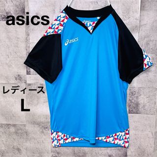 asics - アシックステニスウェア　Tシャツ　ウェア　レディース　L  スター柄