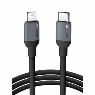 【サイズ:1m_色:ブラック】UGREEN usb-c lightningケーブ(PC周辺機器)