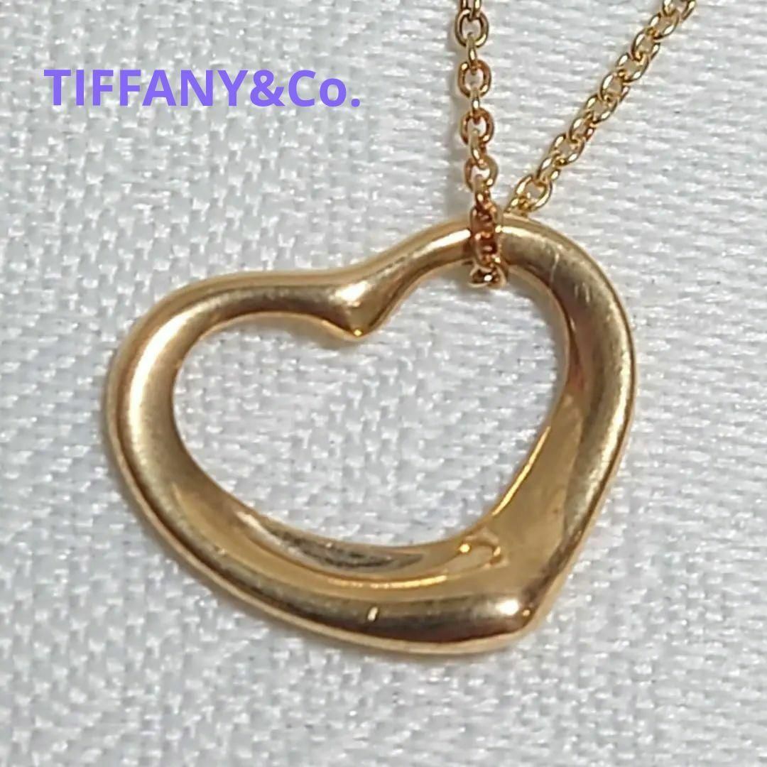 Tiffany & Co.(ティファニー)のTIFFANY ティファニー オープンハートネックレス 750 K18 レディースのアクセサリー(ネックレス)の商品写真