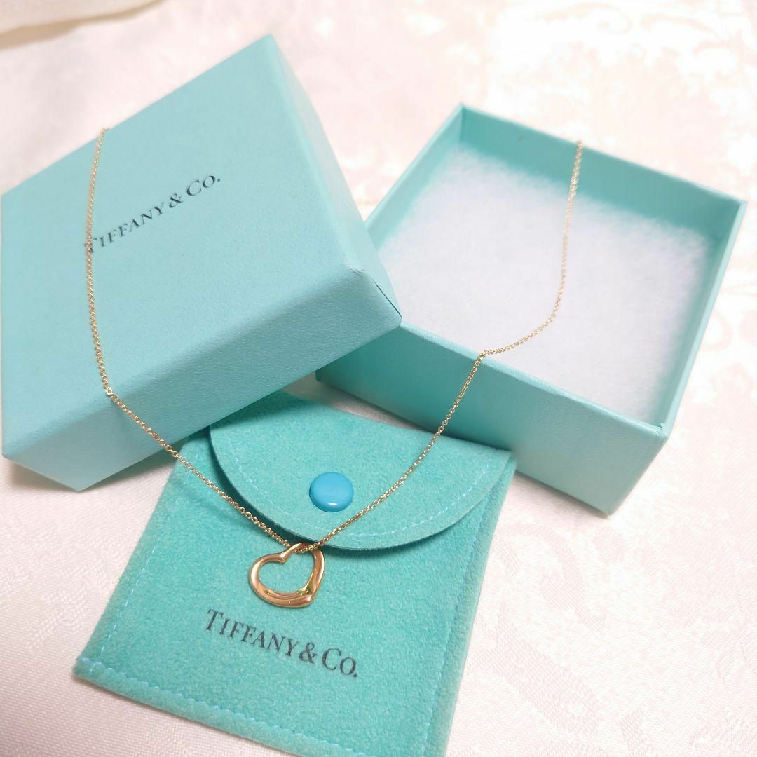 Tiffany & Co.(ティファニー)のTIFFANY ティファニー オープンハートネックレス 750 K18 レディースのアクセサリー(ネックレス)の商品写真