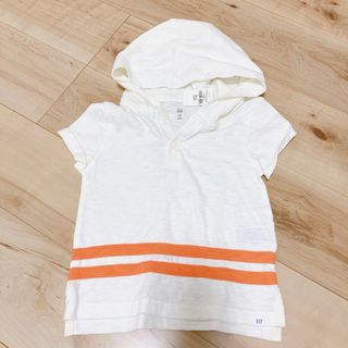 ギャップキッズ(GAP Kids)のgap 新品未使用 100cm 半袖シャツ フード付き 子供服 キッズ 夏服(Tシャツ/カットソー)