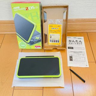 ニンテンドー2DS(ニンテンドー2DS)の【新品同様品】Newニンテンドー2DS LL ブラック×ライム(家庭用ゲーム機本体)