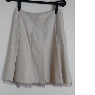 裾シフォン　スカート(ひざ丈スカート)