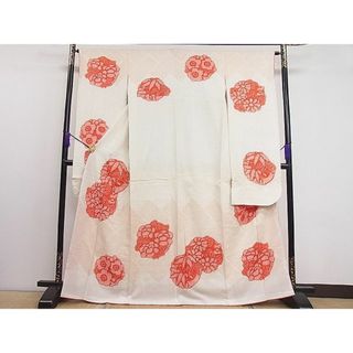 平和屋1■豪華振袖　総絞り　檜垣草花丸文　逸品　CAAC8514ut(振袖)