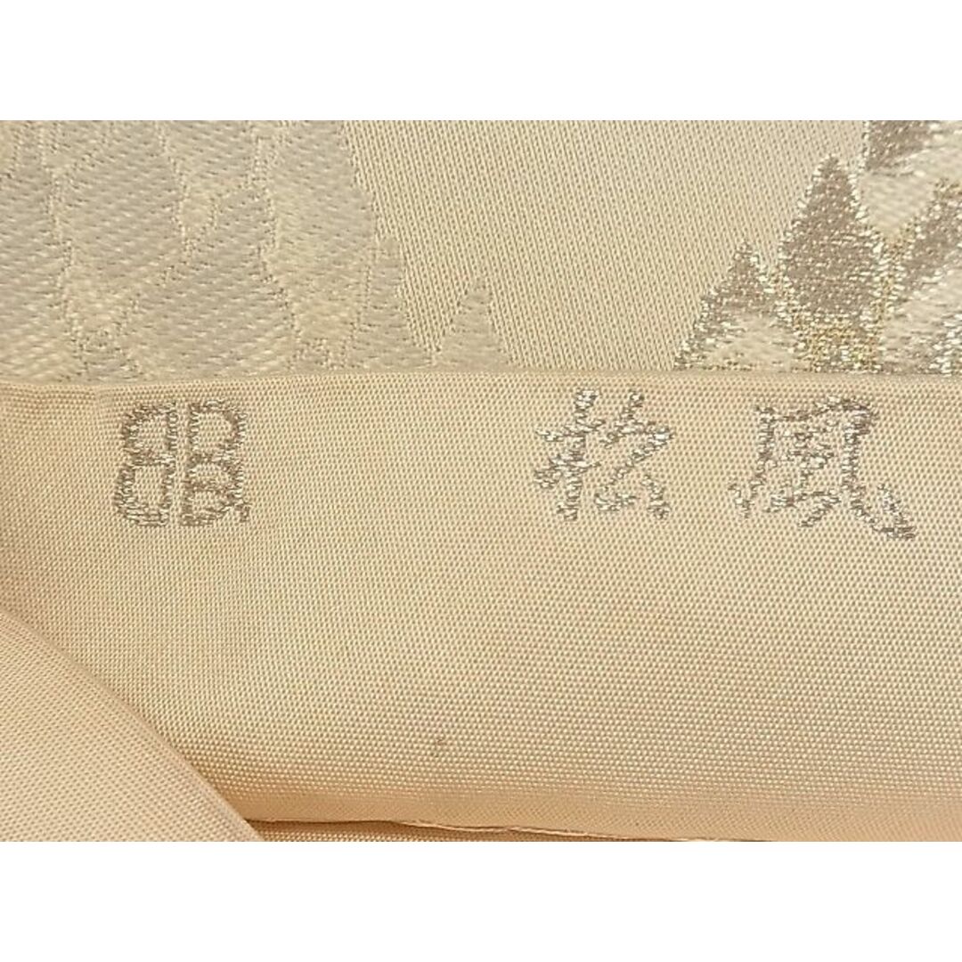 平和屋1◎西陣　服部織物謹製　六通柄袋帯　松風　金銀糸　逸品　CAAC8488ca レディースの水着/浴衣(帯)の商品写真