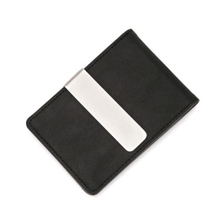 【再入荷】メンズ　財布　マネークリップ　ブラック　カード収納　二つ折り(マネークリップ)