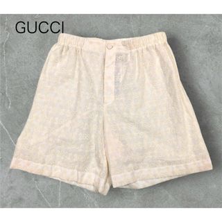 タグ付き　グッチ GUCCI GGエンブロイダリー コットン ショートパンツ