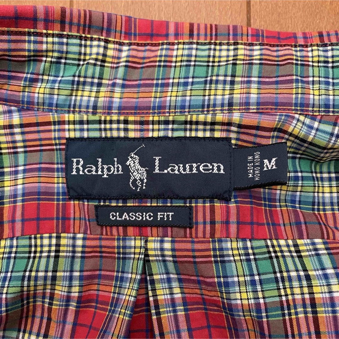 Ralph Lauren(ラルフローレン)の古着 90s POLO Ralph Lauren 半袖 BDシャツ チェック メンズのトップス(シャツ)の商品写真