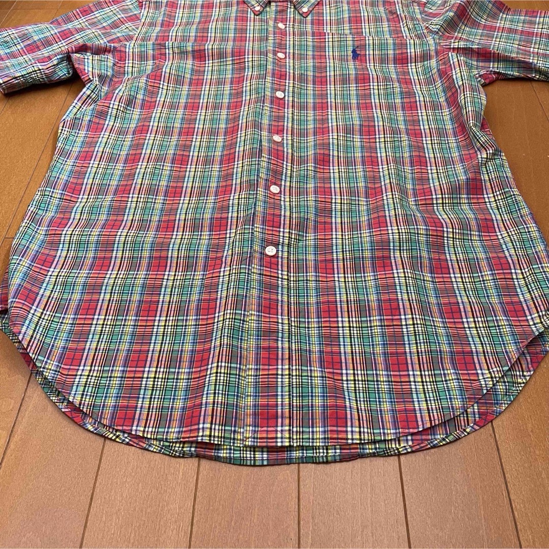 Ralph Lauren(ラルフローレン)の古着 90s POLO Ralph Lauren 半袖 BDシャツ チェック メンズのトップス(シャツ)の商品写真