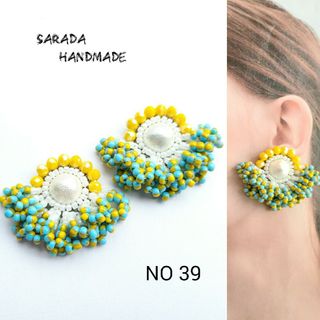 ビーズ刺繍(ピアス)