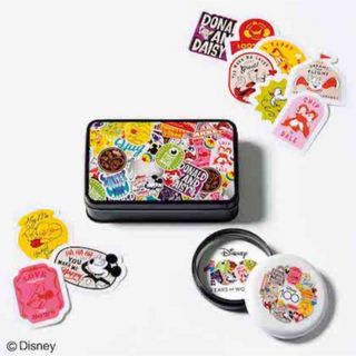 ディズニー(Disney)のグロー付録　Disney100 ステッカー＆缶ケース2個セット(キャラクターグッズ)