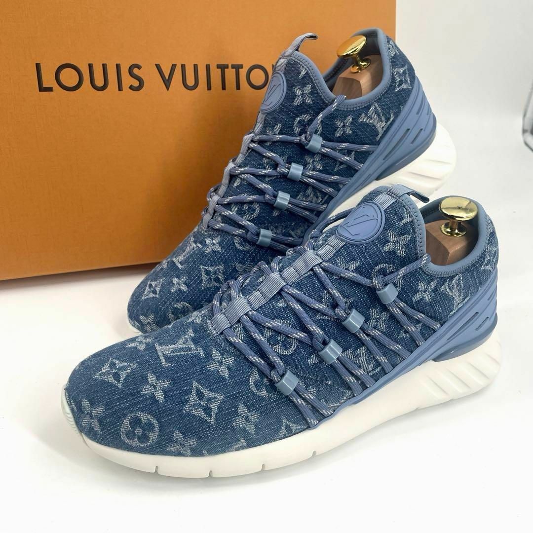 LOUIS VUITTON(ルイヴィトン)のc618真贋済【ヴィトン】新品”モノグラム デニム ファストレーン スニーカー7 メンズの靴/シューズ(スニーカー)の商品写真