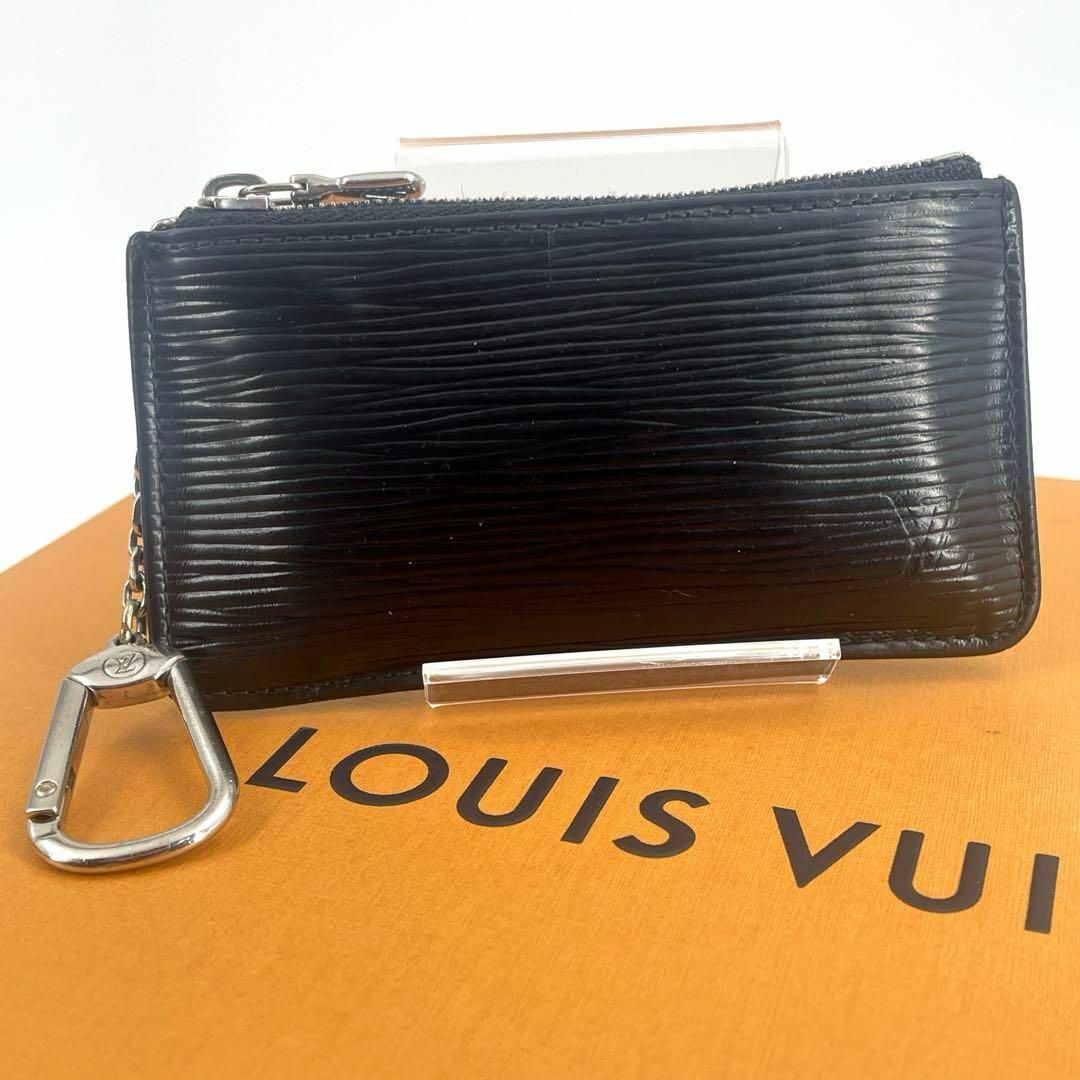 LOUIS VUITTON(ルイヴィトン)のc619真贋済【ヴィトン】美品”エピ ポシェットクレ コインパース ノワール 黒 メンズのファッション小物(コインケース/小銭入れ)の商品写真