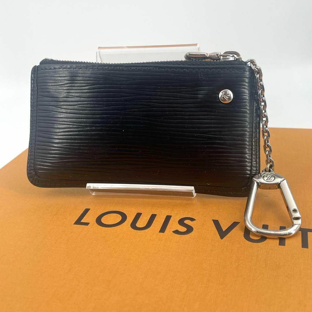 LOUIS VUITTON(ルイヴィトン)のc619真贋済【ヴィトン】美品”エピ ポシェットクレ コインパース ノワール 黒 メンズのファッション小物(コインケース/小銭入れ)の商品写真