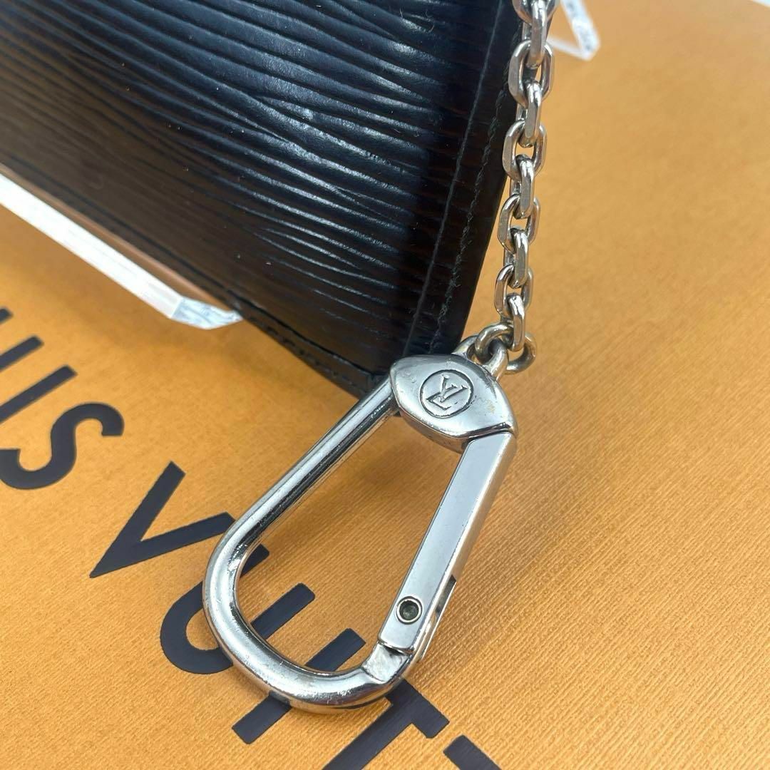 LOUIS VUITTON(ルイヴィトン)のc619真贋済【ヴィトン】美品”エピ ポシェットクレ コインパース ノワール 黒 メンズのファッション小物(コインケース/小銭入れ)の商品写真