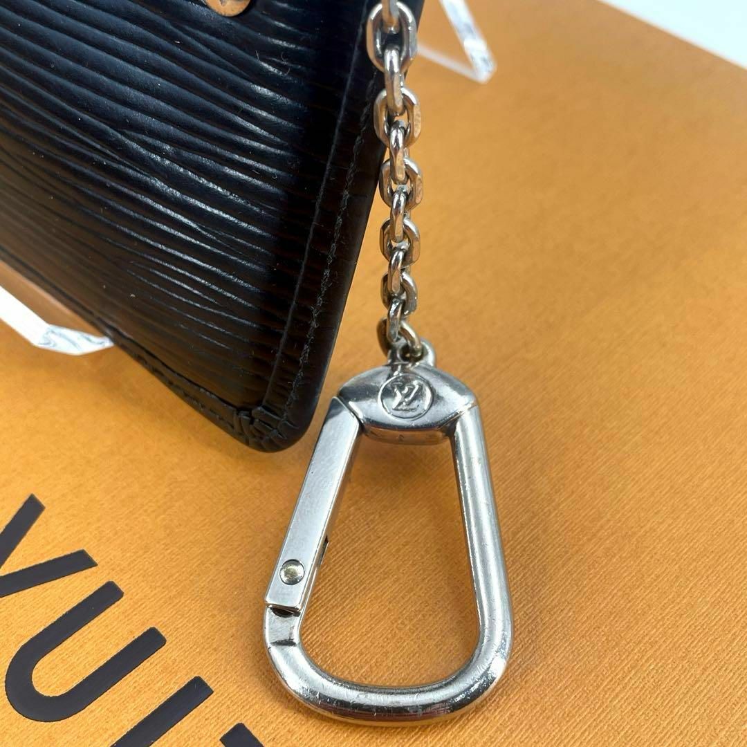 LOUIS VUITTON(ルイヴィトン)のc619真贋済【ヴィトン】美品”エピ ポシェットクレ コインパース ノワール 黒 メンズのファッション小物(コインケース/小銭入れ)の商品写真