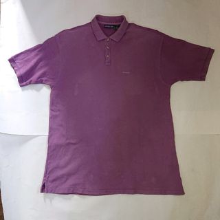 パタゴニア(patagonia)の【パタゴニア】鹿の子編み 半袖ポロシャツ／刺繍ロゴ／有機綿／men's Ｌ(ポロシャツ)