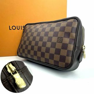 ルイヴィトン(LOUIS VUITTON)のc624真贋済【ヴィトン】極美品”ダミエ トゥルース トワレット25 ポーチ 鞄(ポーチ)